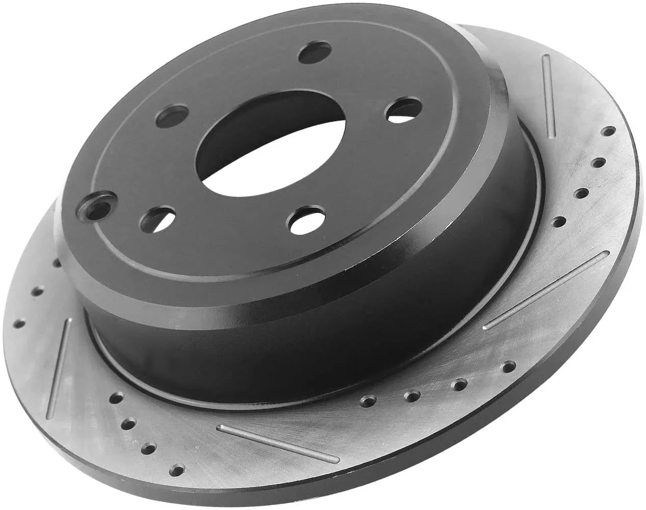 Afa Motors Rear Brake Rotors 262mm Drilled & Slotted Brake Rotor Compatible with Chrysler 200 Sebring, Dodge Avenger Caliber, Jeep Compass Patriot, Mitsubishi Lancer