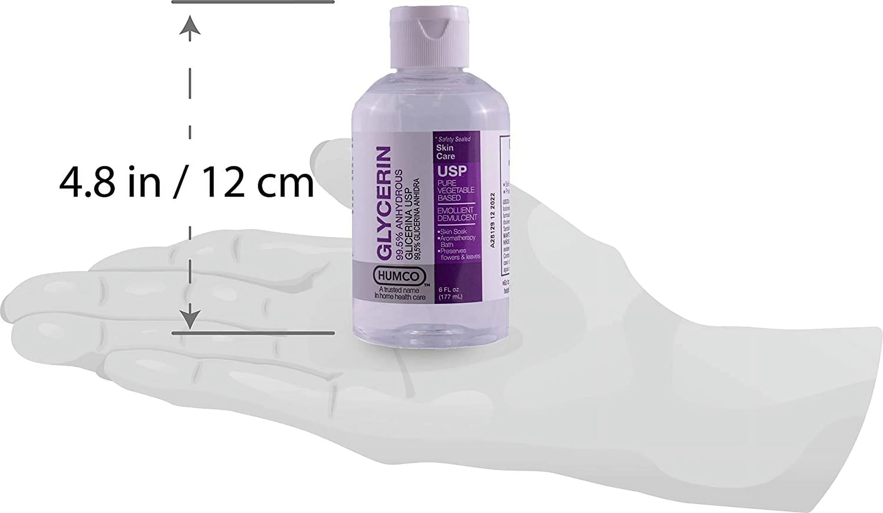 Humco Glycerin Skin Protectant  99.5% 6oz Each, Pack of 4