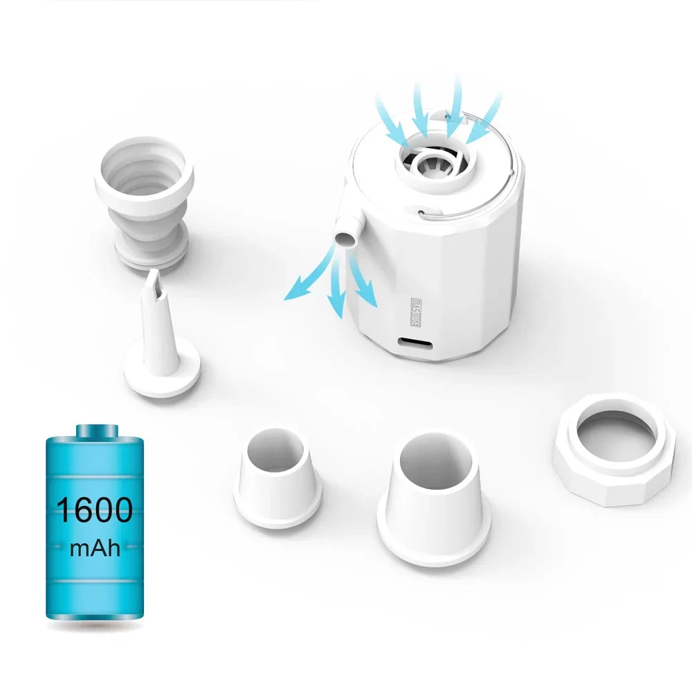 Multifunctional Portable Cordless Electric Inflator Inflatable and Vacuum Pump Camping Light Mattress Inflator Vacuum Pump Tent Lamp
