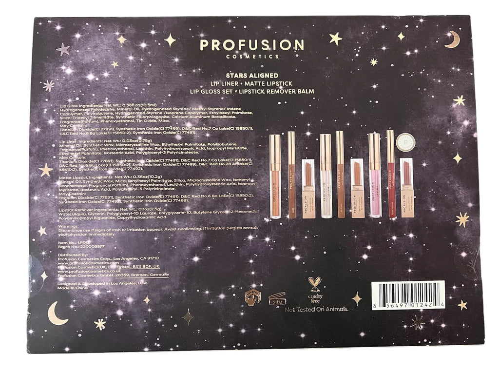 Profusion Lip Set, Stars Aligned, Lip Liner, Matte Lipstick and Lip Gloss Set