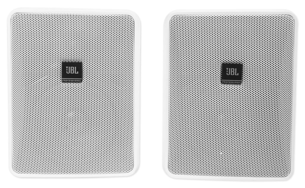 4)  5.25" White Commercial Wall+6.5" Ceiling Speakers+Amp Restaurant/Cafe/Bar