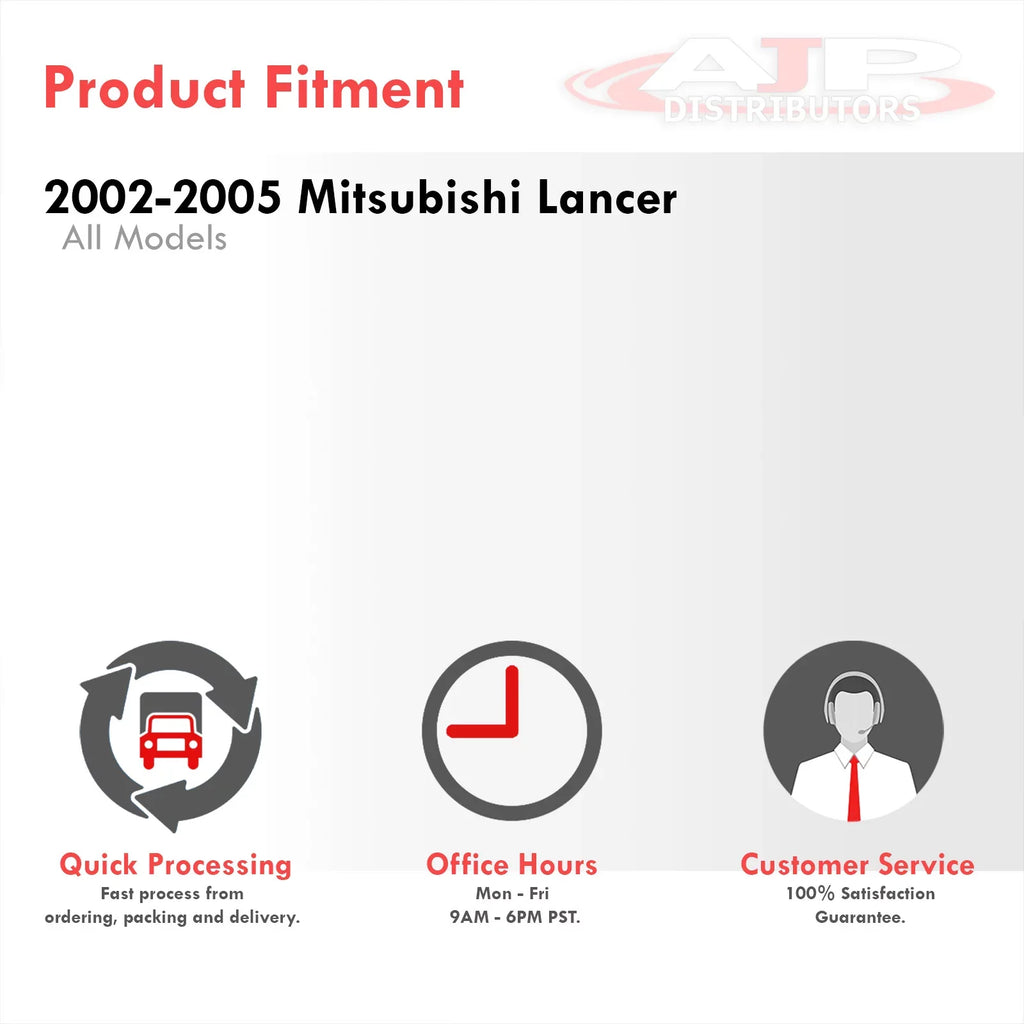Distributors Cold Air Intake   Induction System Black Aluminum Piping + Filter Compatible/Replacement For Mitsubishi Lancer    2.0L l4 Manual Trans / 2002 2003 2004 2005 02 03 04 05