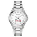 Men's Bulova Silver Mississippi Valley State Delta Devils Stainless Steel Classic Sport Watch