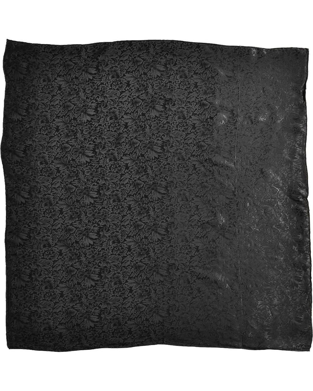 & Western 904001 Jacquard Wild Rag, Black - 35 x 35 in.