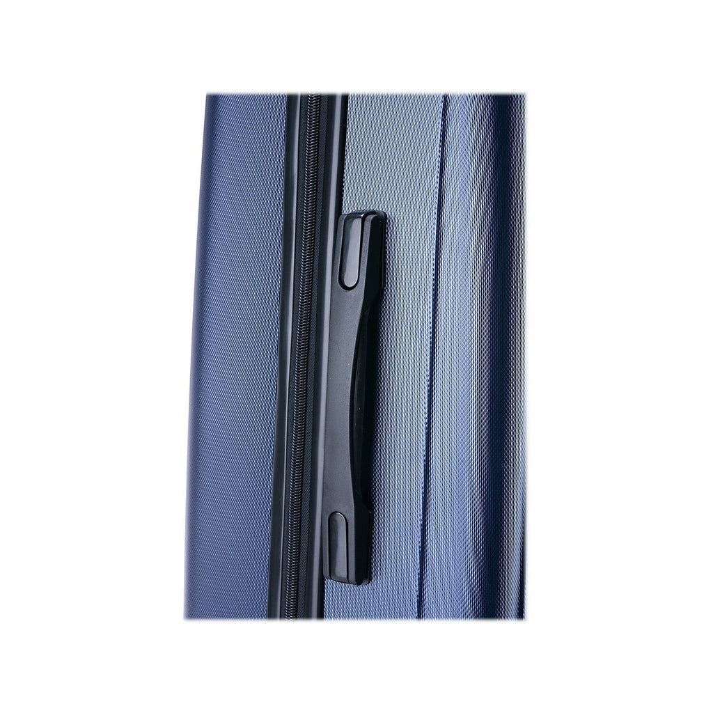 InUSA Pilot Medium Plastic 4-Wheel Spinner Luggage Blue (-)