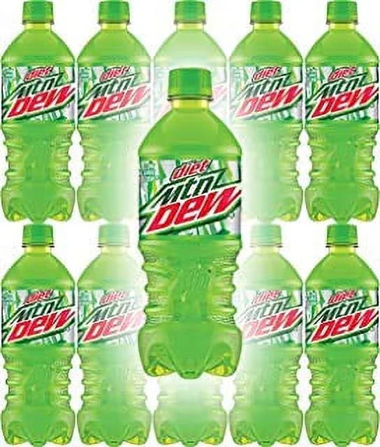 Diet Mountain Dew () 20 Oz Soda Bottles (Pack Of 4, Total Of 80  )