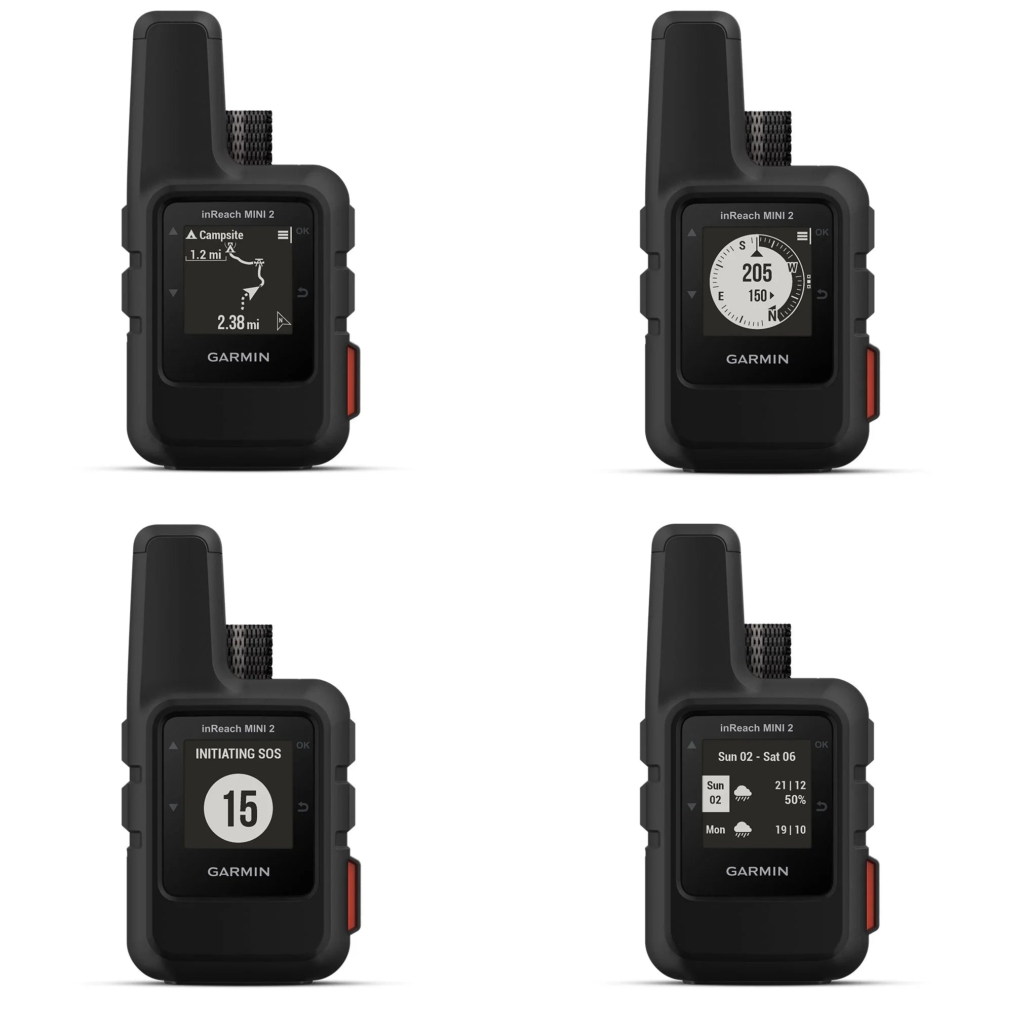 Garmin inReach Mini 2 Satellite Communicator (Black) with Charging Bank