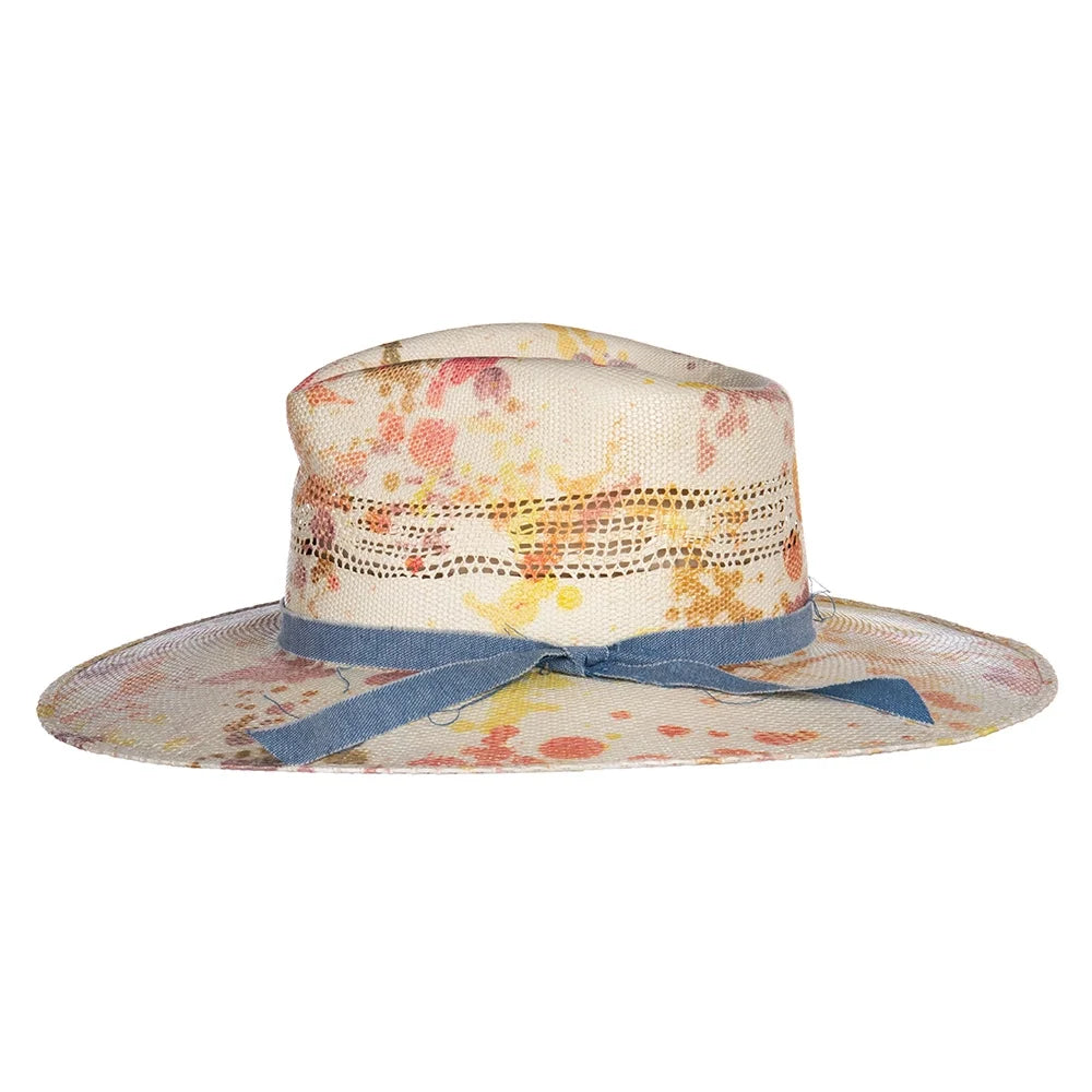 Charlie 1 Horse Womens  Big Splash Splattered 3 3/4` Brim Fashion Hat  Multi