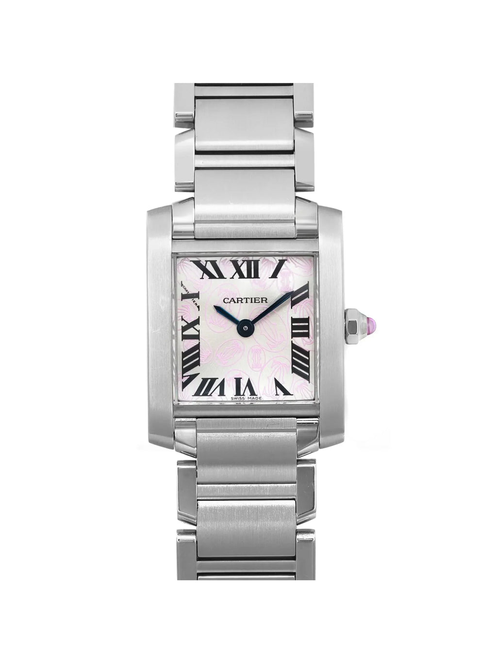 Pre-owned Cartier Tank Francaise 20mm Steel Lady Quartz Watch  (Good)