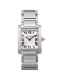 Pre-owned Cartier Tank Francaise 20mm Steel Lady Quartz Watch  (Good)