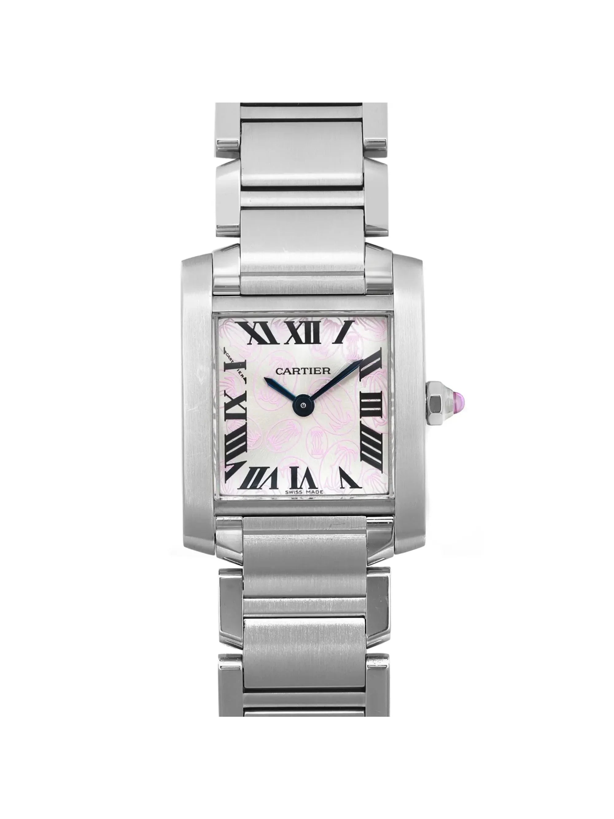 Pre-owned Cartier Tank Francaise 20mm Steel Lady Quartz Watch  (Good)