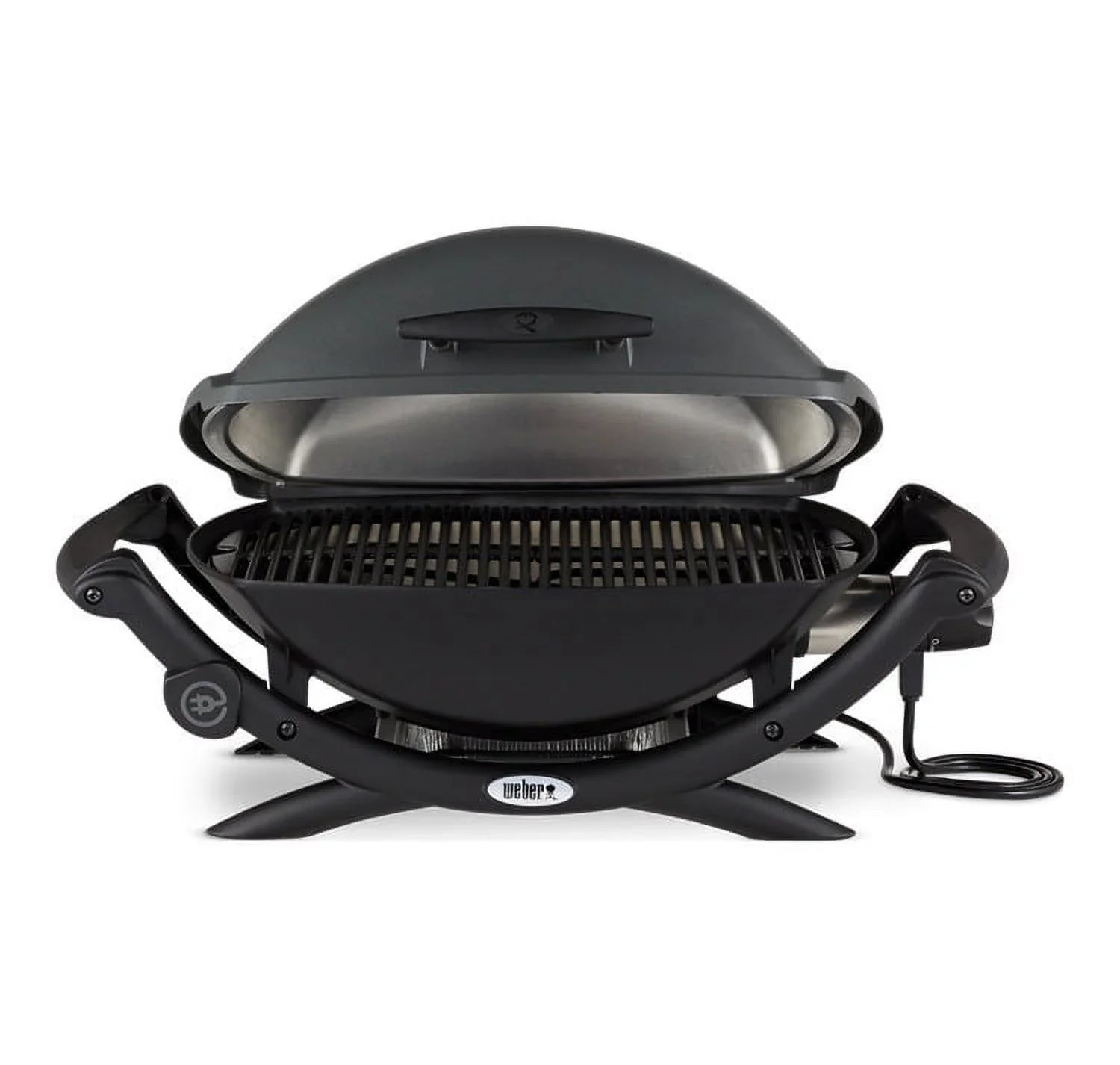 Weber  2400 Electric Grill (Black) with Grill Cover and Cart Bundle