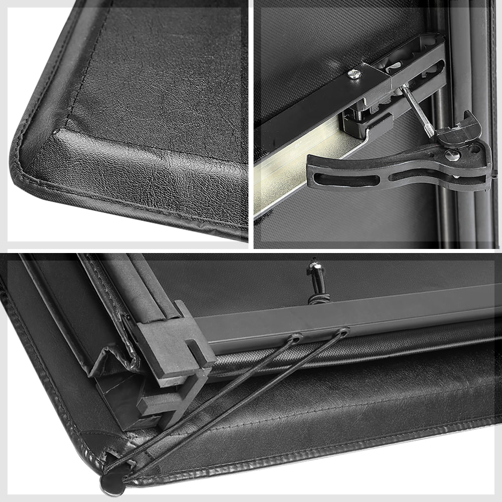 Short Bed Tonneau Cover 6.5Ft Soft Tri-Fold Fleetside for 02-09 Ram 1500/2500 Fits select: 2006-2008   1500, 2003-2009   2500