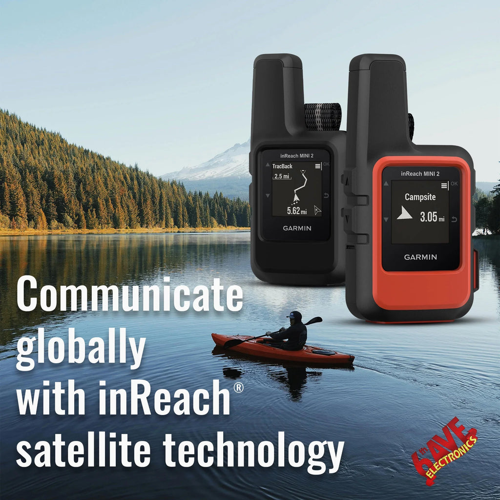 Garmin inReach Mini 2 Satellite Communicator (Black) with Charging Bank