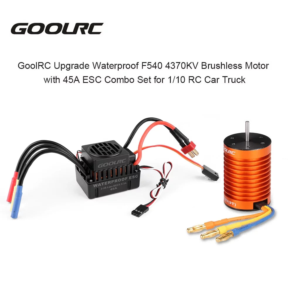 GoolRC  Accessory,Set 110  Combo  4370KV  Car 4370KV Motor 45A  Waterproof Rookin 1/10 Remote Car