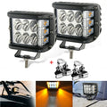 Jercoda 2 Set 45W  Work Light with  Work Light Bar Mount Bracket Clamp Holder for  Car Truck   Universal Cars