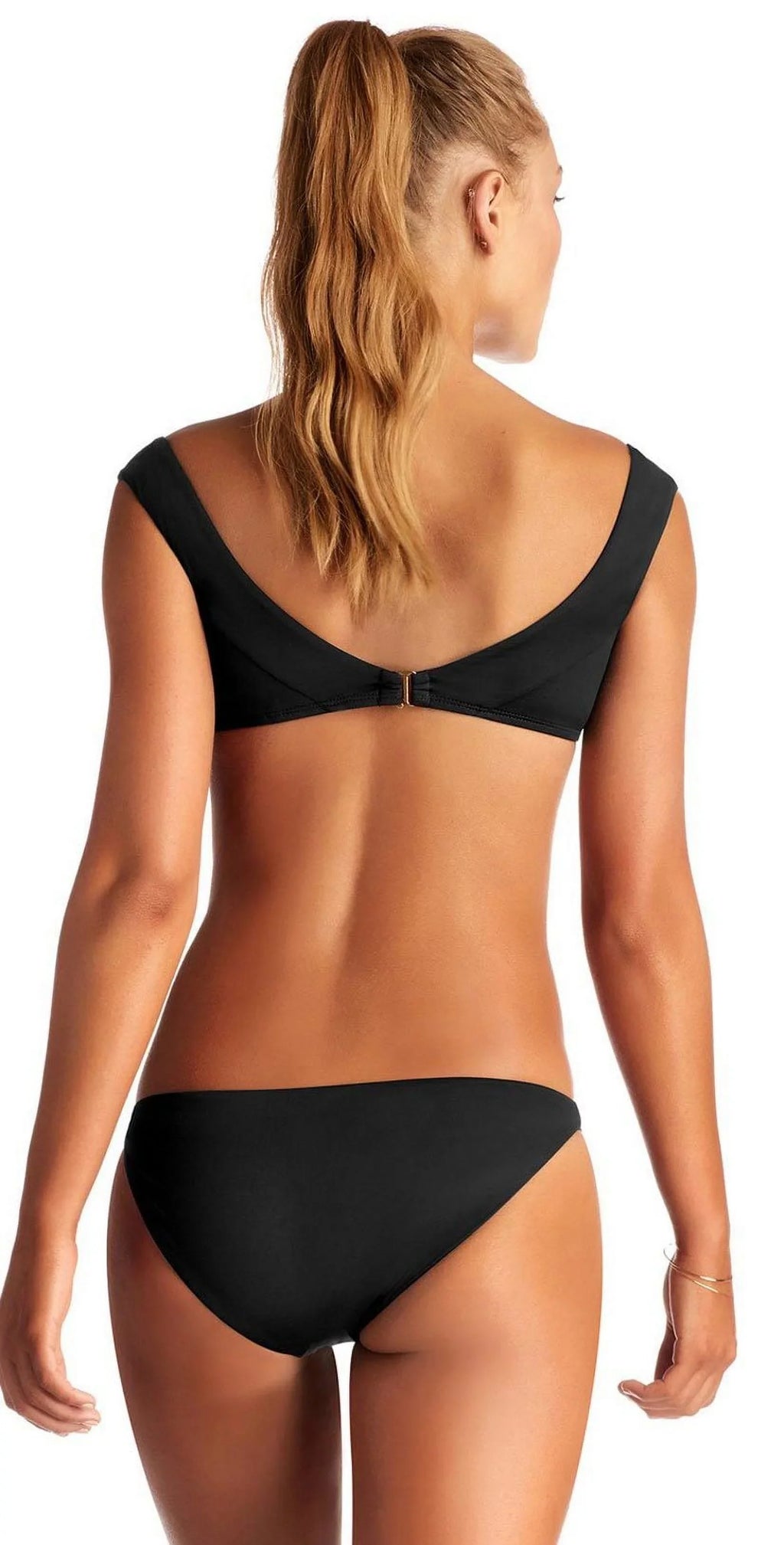 Vitamin  Womens Luciana Printed Hipster Swim Bottom Separates