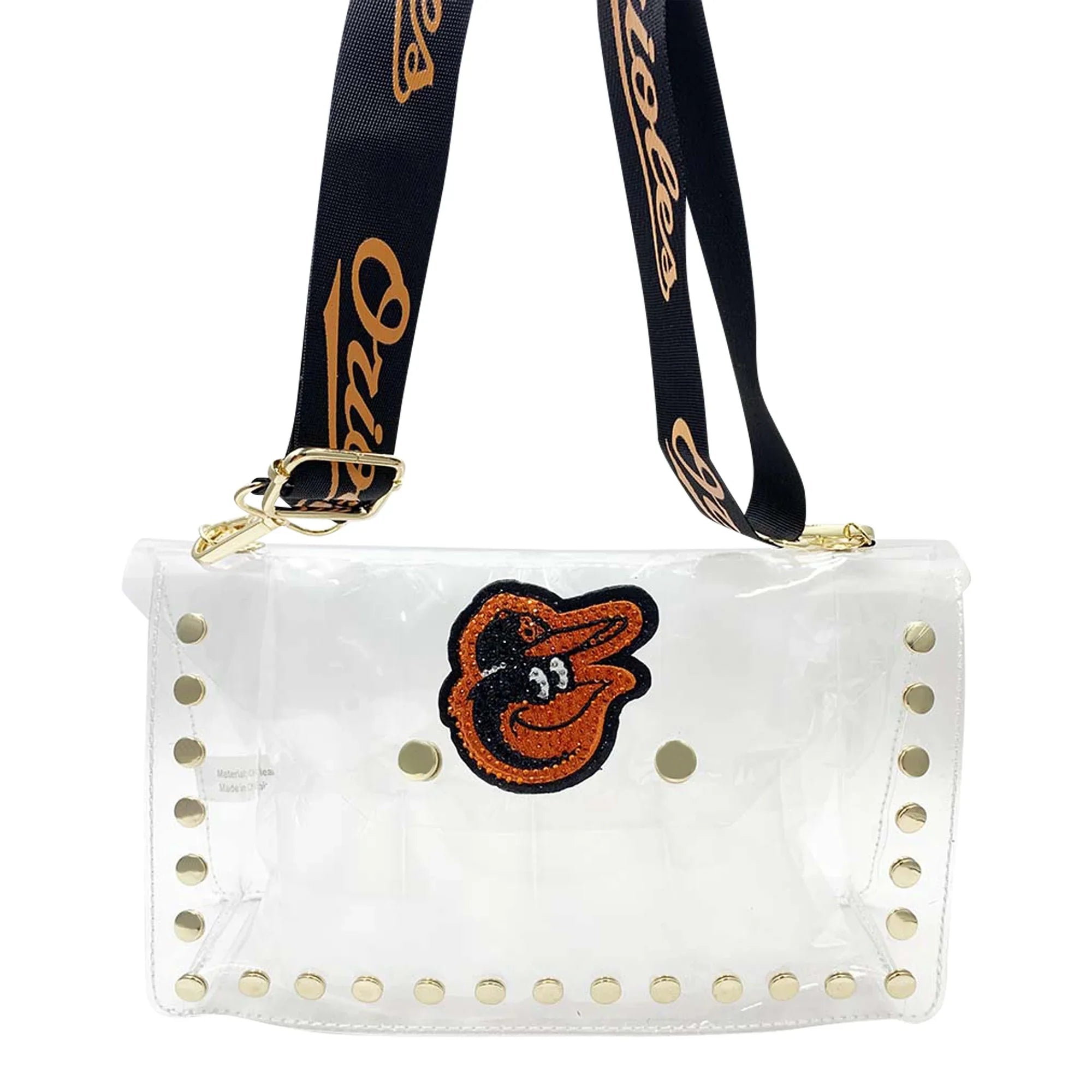 Cuce Baltimore Orioles Crystal Clear Envelope Crossbody Bag