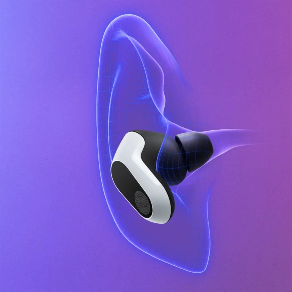 Sony /  Buds Truly Wireless Noise Cancelling Gaming Earbuds, White Bundle with 2   Enhanced Protection Pack and Audio Essentials Software