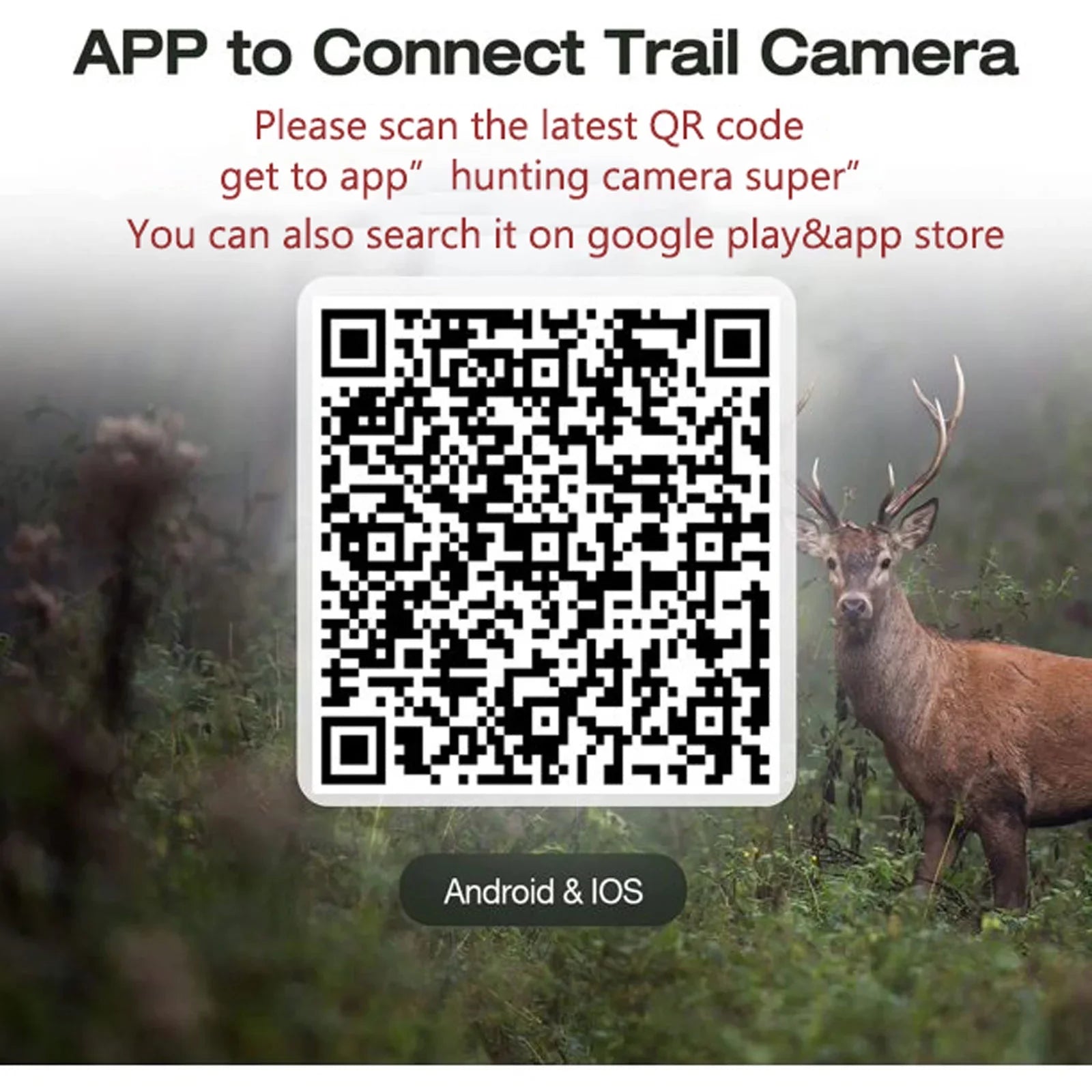 42MP Native 4K 30fps Trail Game Camera WiFi Bluetooth Hunting Deer Camera with Night Vision 3  Sensor Waterproof  Motion Activated 120° Wide Angle Trail Cam for Wildlife Monitoring