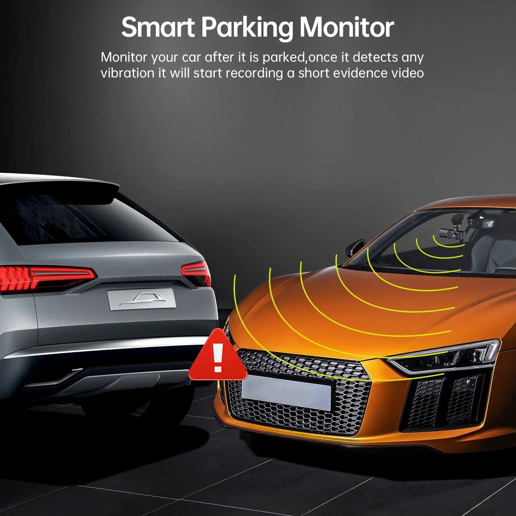 Dual Dash Cam Front and Inside 1080P Dash Camera for Cars  Night Vision Car Camera for Taxi Accident Lock Parking Monitor 2 Mounting Options 64GB  Card