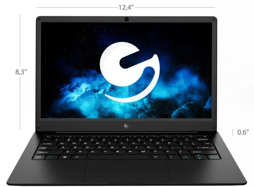Ematic  13.3" Laptop with Full   Display, 4GB , 64  Storage,  & Windows 10 (Black) - Refurbished