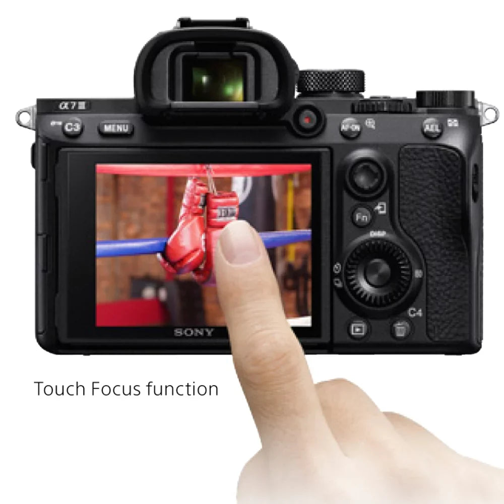 Sony a7III 24.2MP Full Frame Mirrorless Interchangeable Lens Camera Body + 64GB Memory & Flash a7III Accessory Bundle