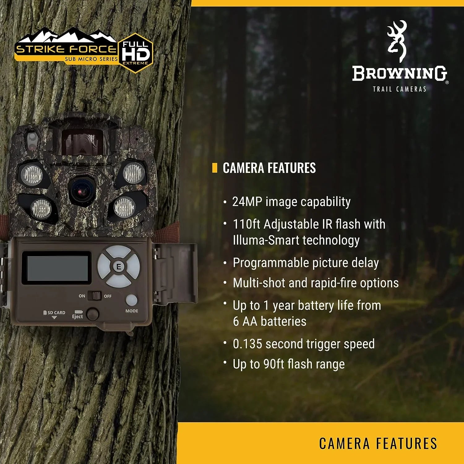 Browning Strike Force Full  Extreme Trail Camera  Card Sold Separately