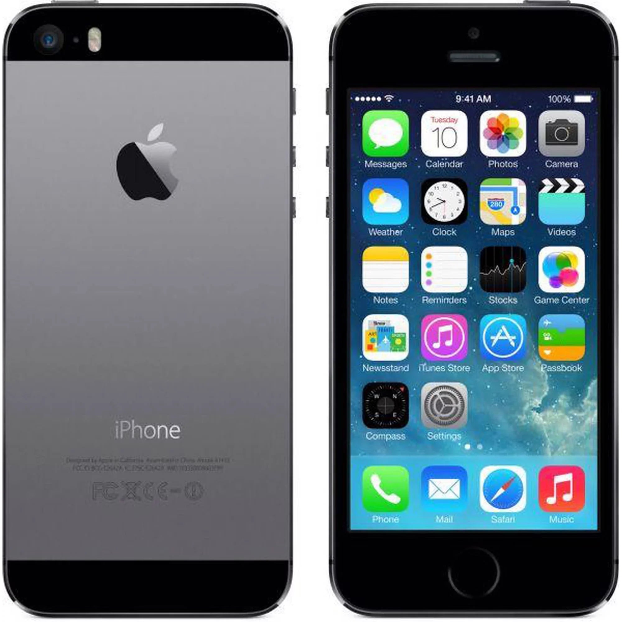 Apple iPhone 5s 16GB Unlocked  4G  Dual-Core Phone w/ 8MP Camera - Space Gray (Used)