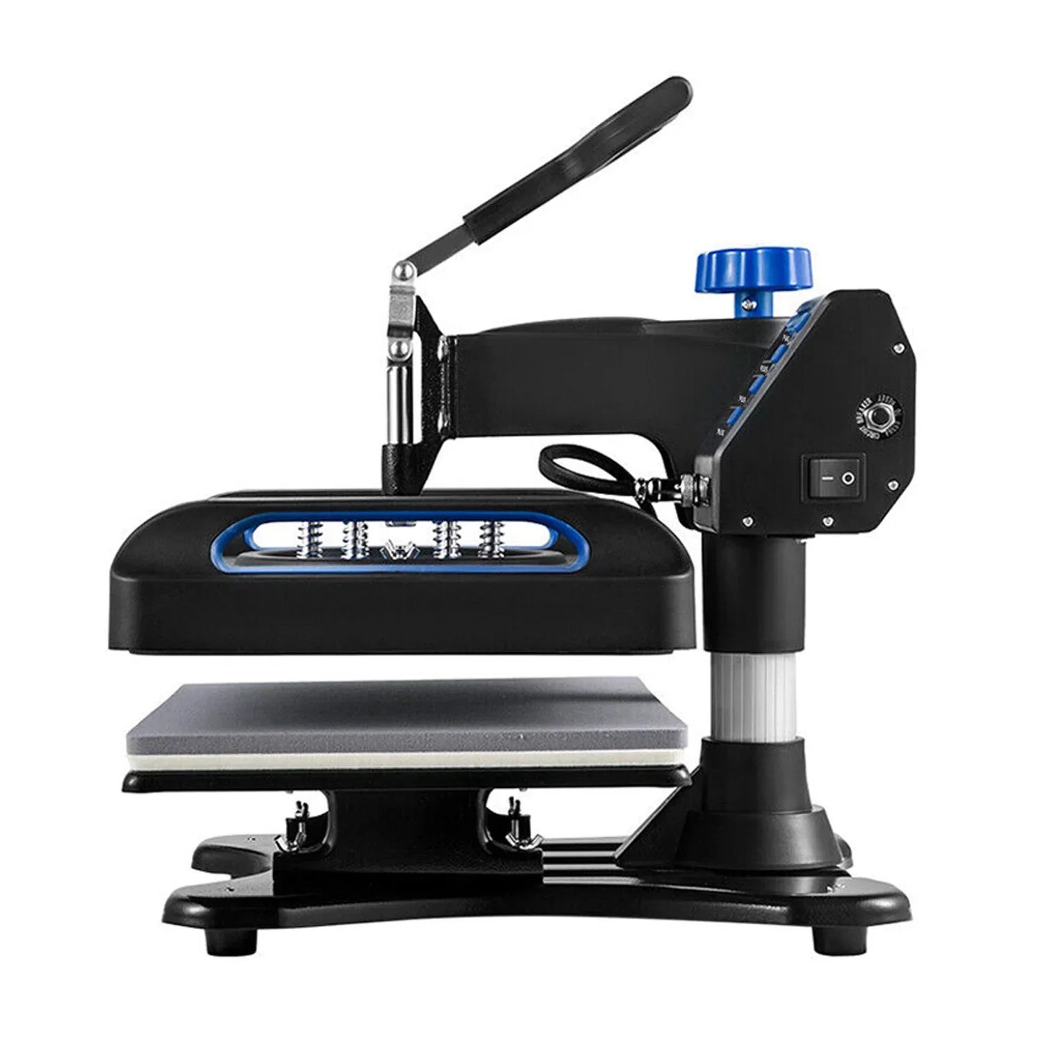 Blue Heat Press Machine 975W, 15 x 15 Inches Sublimation Transfer Printer, Digital Precise  Control Printing, 360 Swing Away Vinyl Transfer Printer for -Shirts, Canvas Bag, Pillow, Banner
