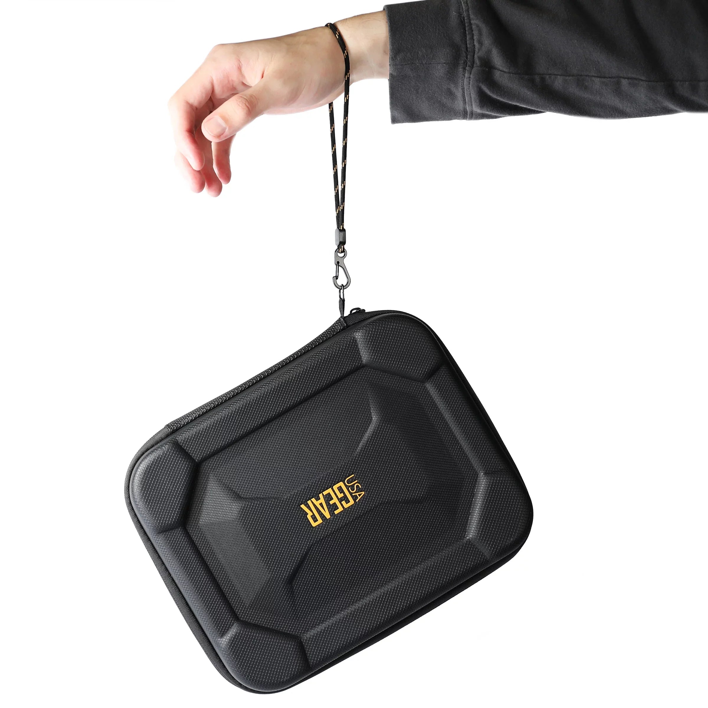 External Hard Drive Case,  Foam Hard Shell, Customizable Foam Interior - Black