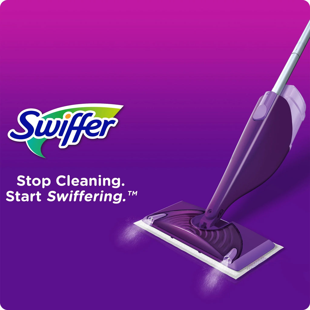 Swiffer WetJet Mop Starter Kit (1 Mop, 5 Pads, 1 Floor Cleaning Solution)