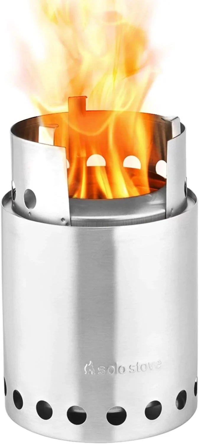 Titan Camping Stove Portable Stove for Backpacking and Outdoor Cooking Great Stainless Steel Camping Backpacking Stove Compact Wood Stove Design-No Batteries or Liquid Fuel Canisters Needed