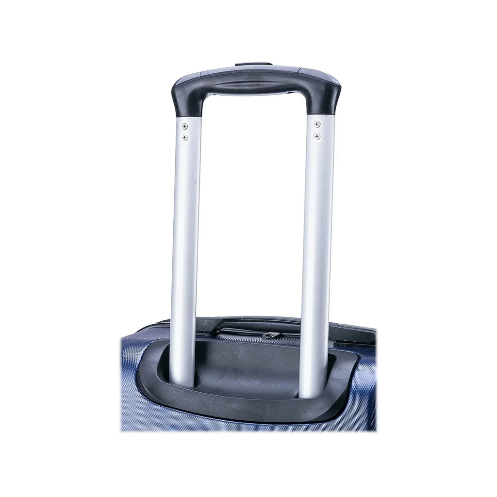 InUSA Pilot Medium Plastic 4-Wheel Spinner Luggage Blue (-)