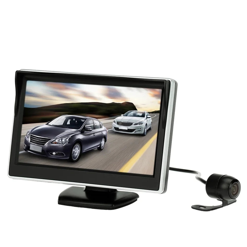 Aibecy 5 Inch   Display Monitor Car Rear View Backup Reverse System +  Parking Camera