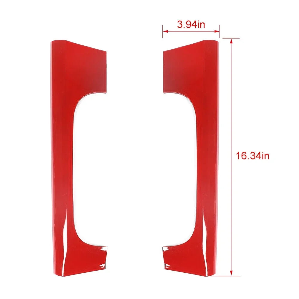 Teledu Red Front Cup Holder Side Panel Cover Decor Trim