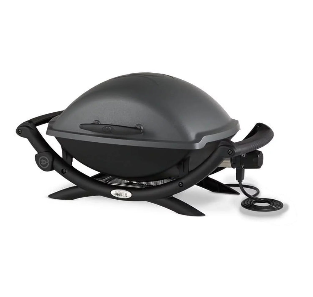 Weber  2400 Electric Grill (Black) with Grill Cover and Cart Bundle