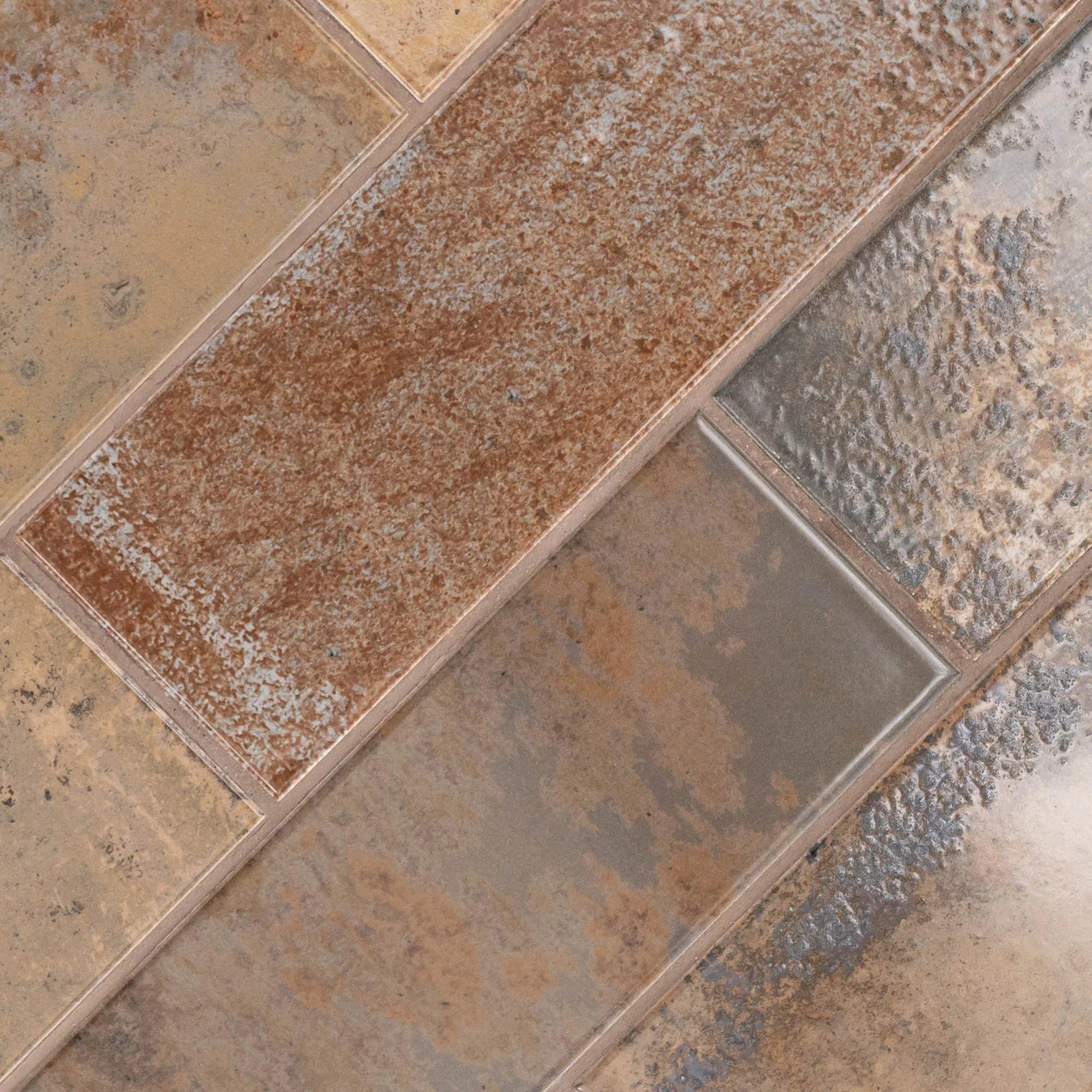 Marza Rust 4 In.  12 In. Glossy Ceramic Brown Subway Wall Tile