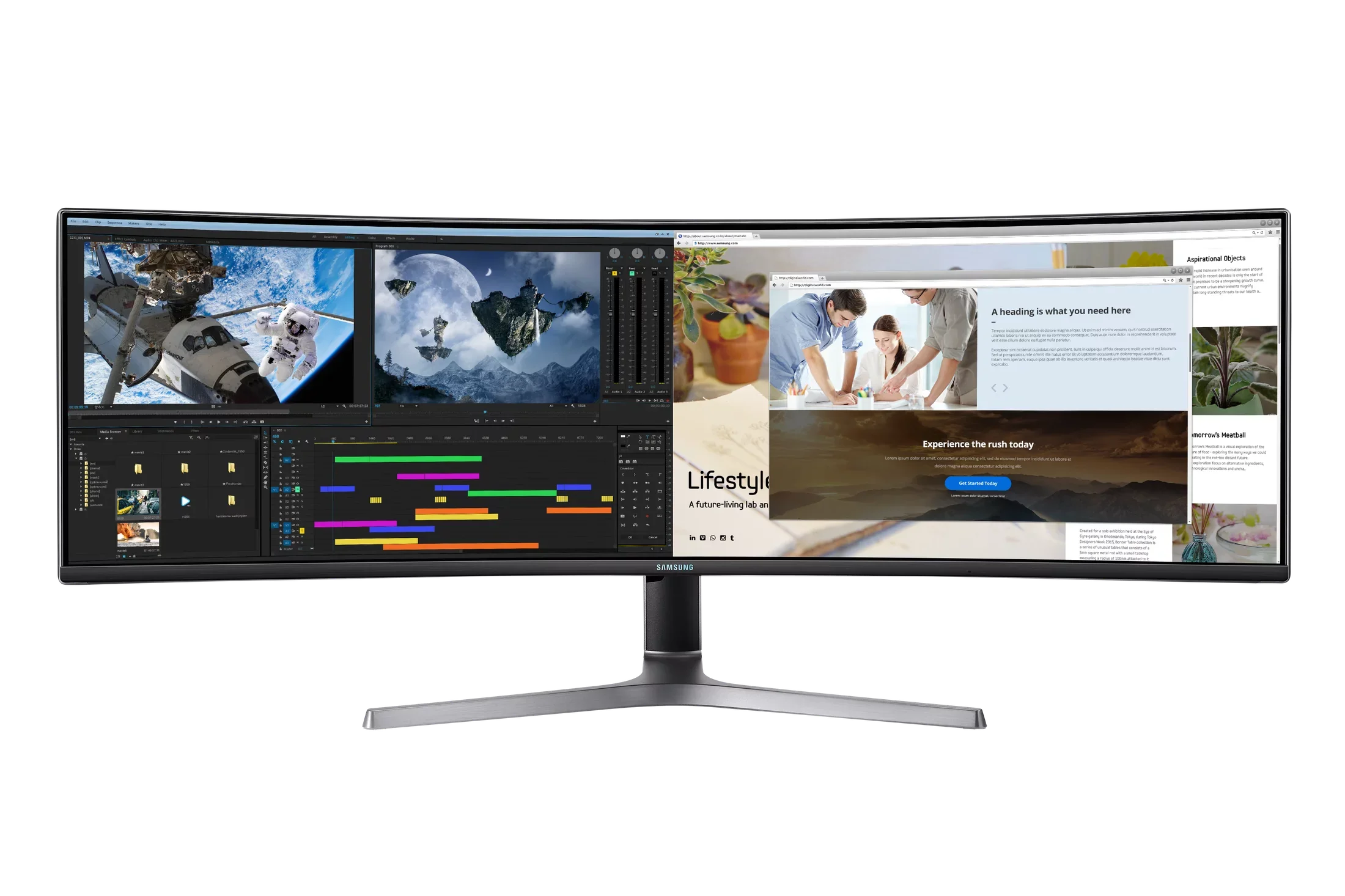 49" Class  Dual  (5,120 x 1,440) Curved  Gaming Monitor