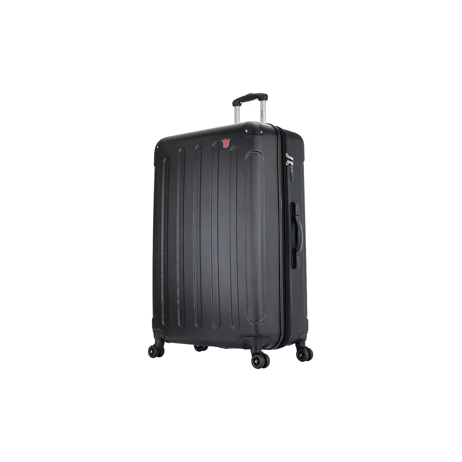 Plastic 4-Wheel Spinner Luggage Black (-)