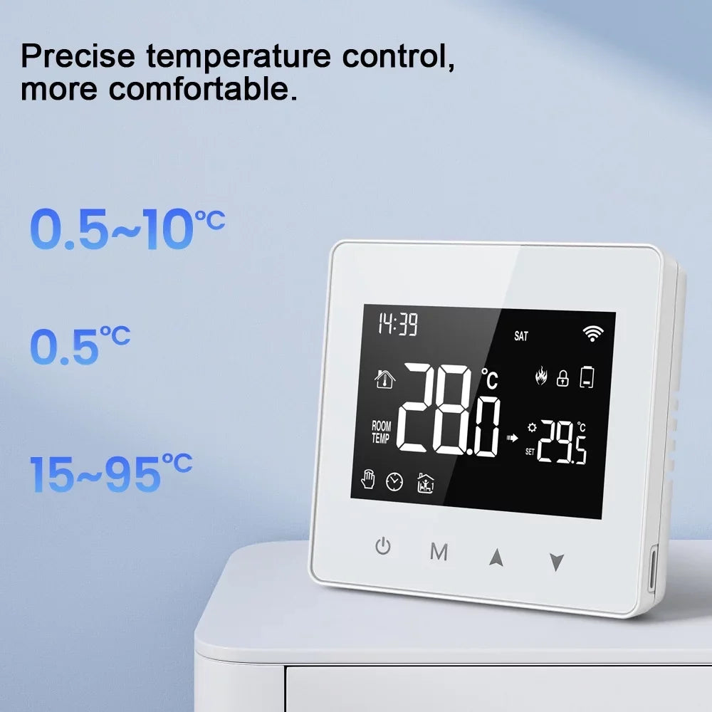 Pinnaco Intelligent Constant Temperature Controller for Water & Gas Boiler, Adjustable  Display, Compact Size Thermostat for Home Use