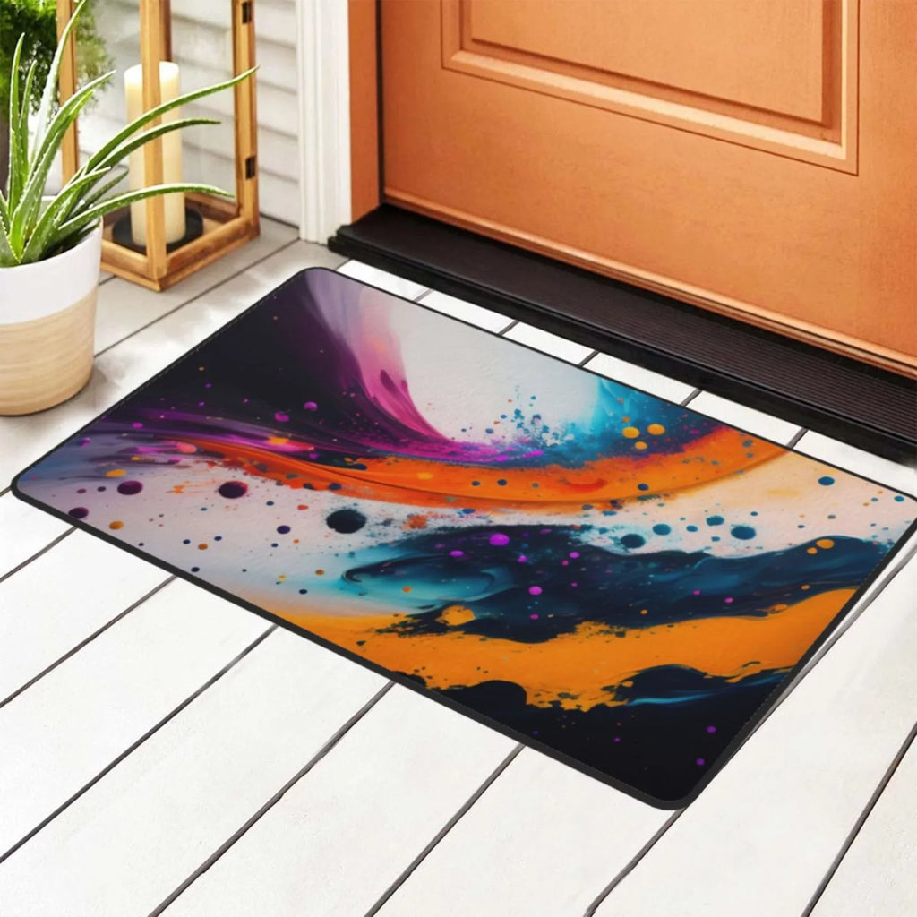 Fractal Blaze Texture Area Rugs Doormat Outdoor Entrance , Facecloth Non-slip Floor Mat Rug for Living Room Kitchen Sink Area Indoor 36"x24"