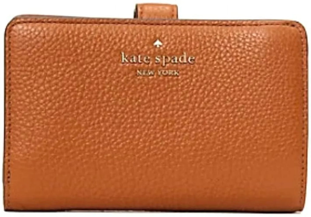 Kate Spade New York Leila Medium Compact Bifold Wallet Leather Warm Gingerbread