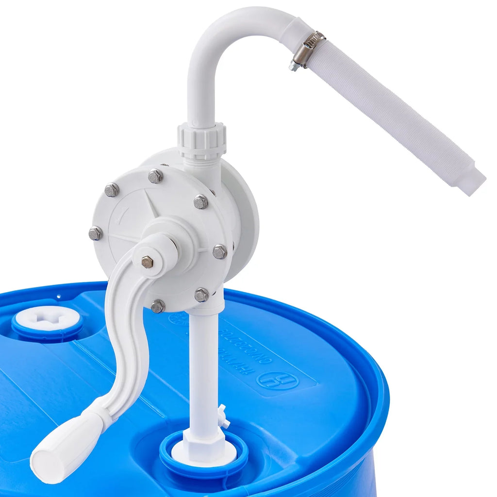 Drum Rotary Barrel Pump Hand Crank Water Transfer Pump 5-55 Gallon Drums