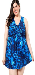 AmberNoon  by Dr. Erum Ilyas  Swimdress Swimsuit w Detached Brief Size 14