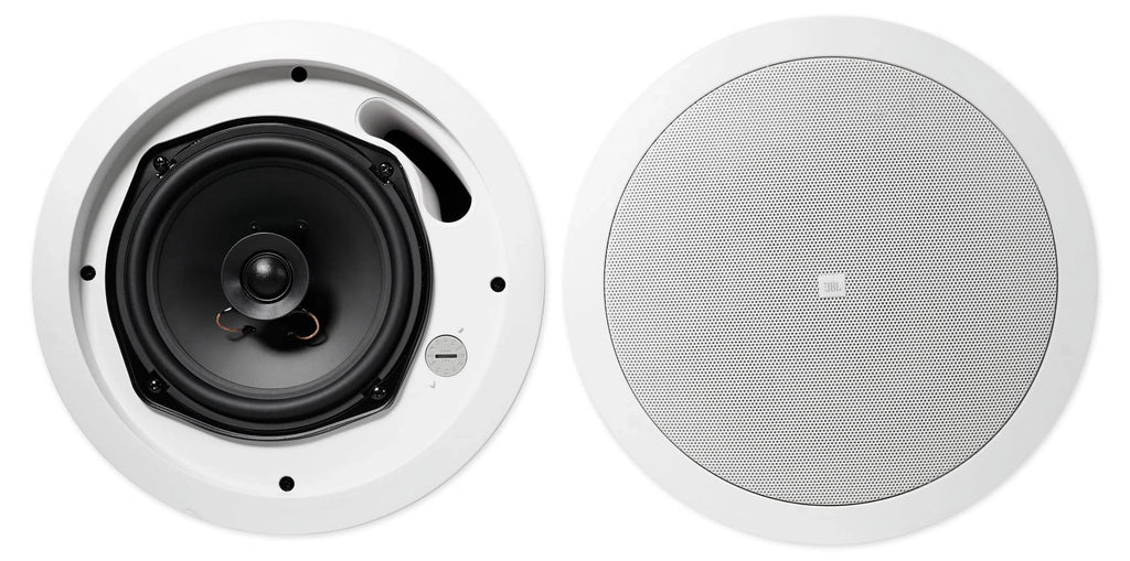 4)  5.25" White Commercial Wall+6.5" Ceiling Speakers+Amp Restaurant/Cafe/Bar
