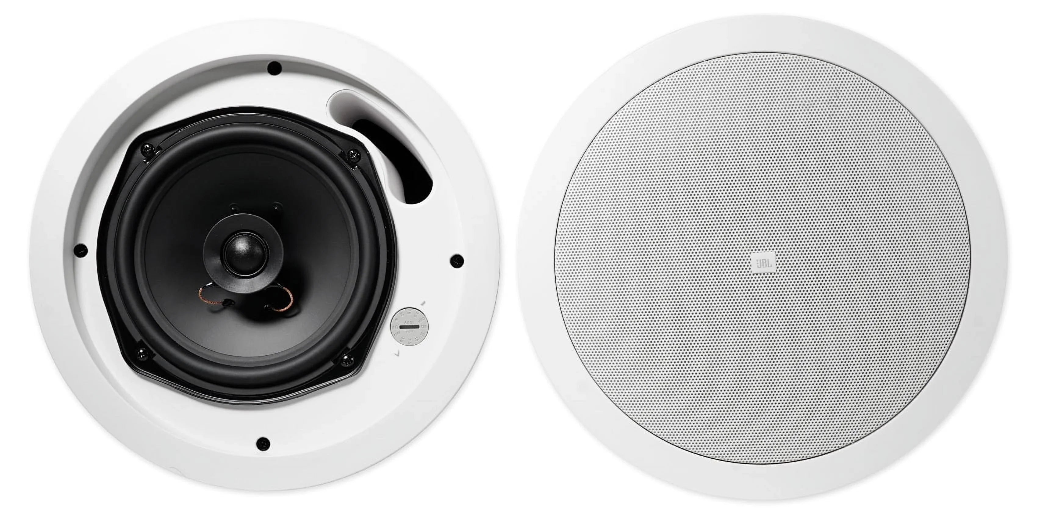 4)  5.25" White Commercial Wall+6.5" Ceiling Speakers+Amp Restaurant/Cafe/Bar
