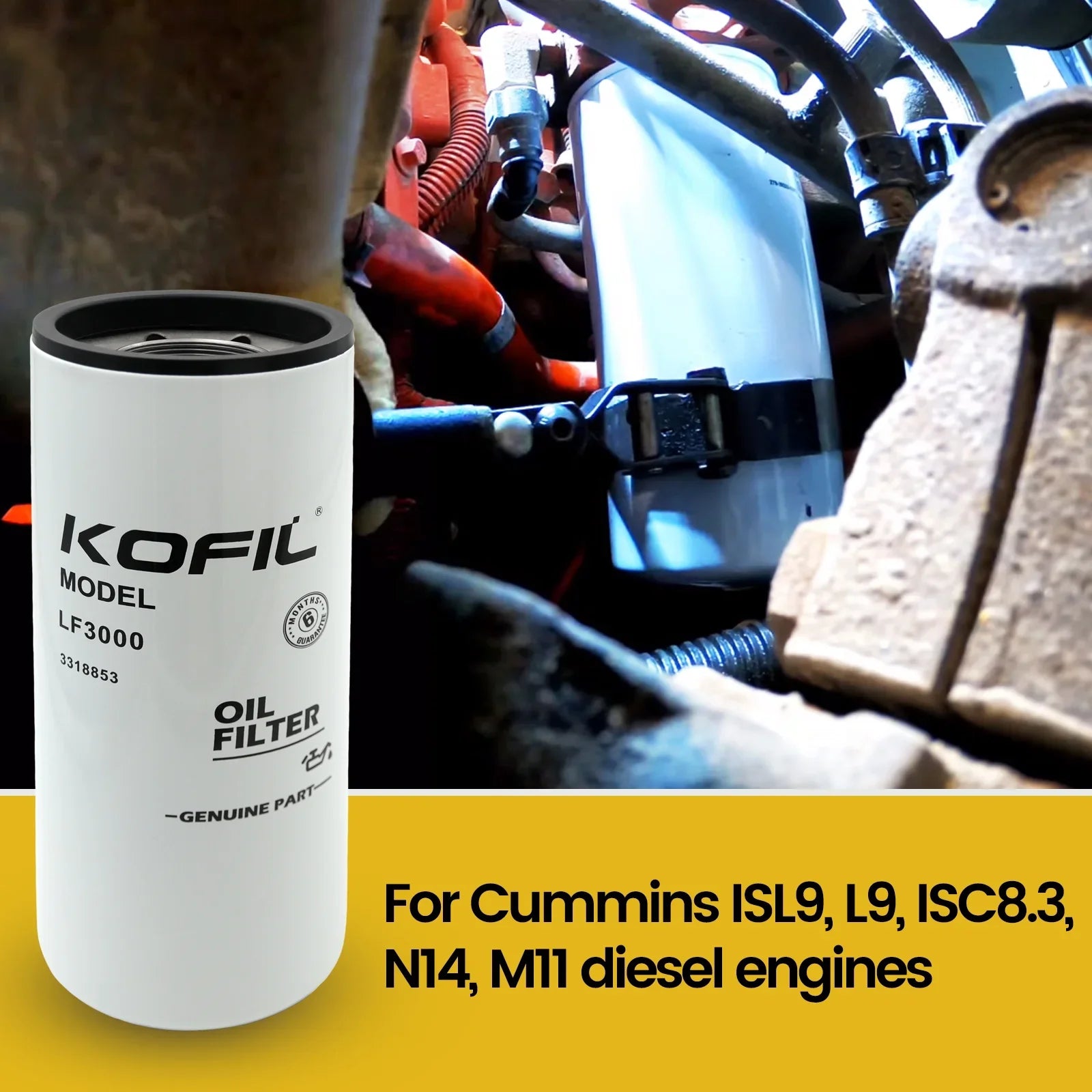 4pcs For Fleetguard Oil Filter Lube Combination Filter Cummins