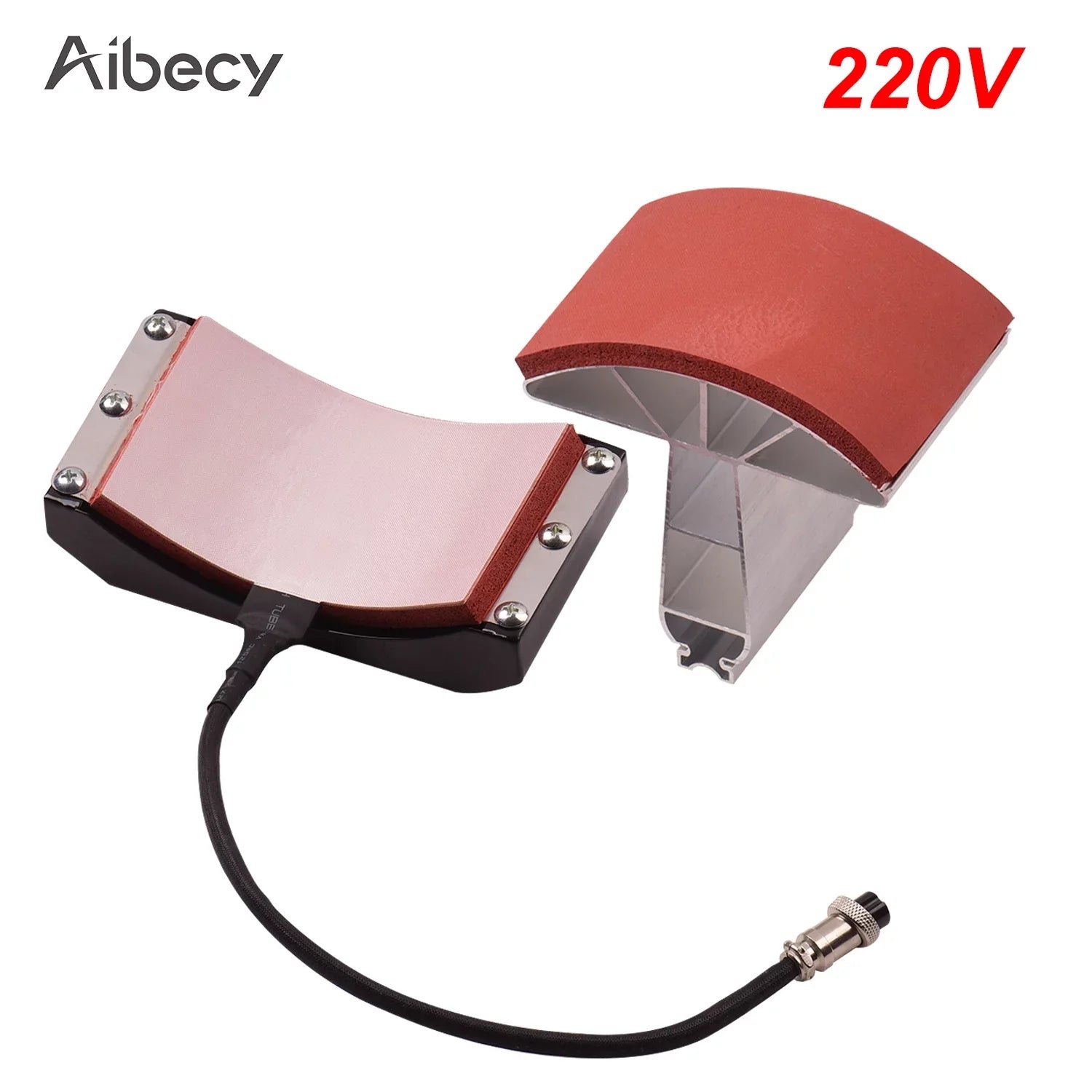 Aibecy Hat  Press Heating Transfer Attachment Silica  5.5x3 Inch for Heat Press Machine Hat Heating Machine