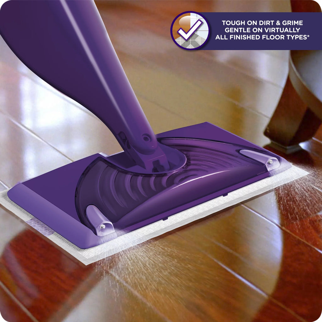 Swiffer WetJet Mop Starter Kit (1 Mop, 5 Pads, 1 Floor Cleaning Solution)